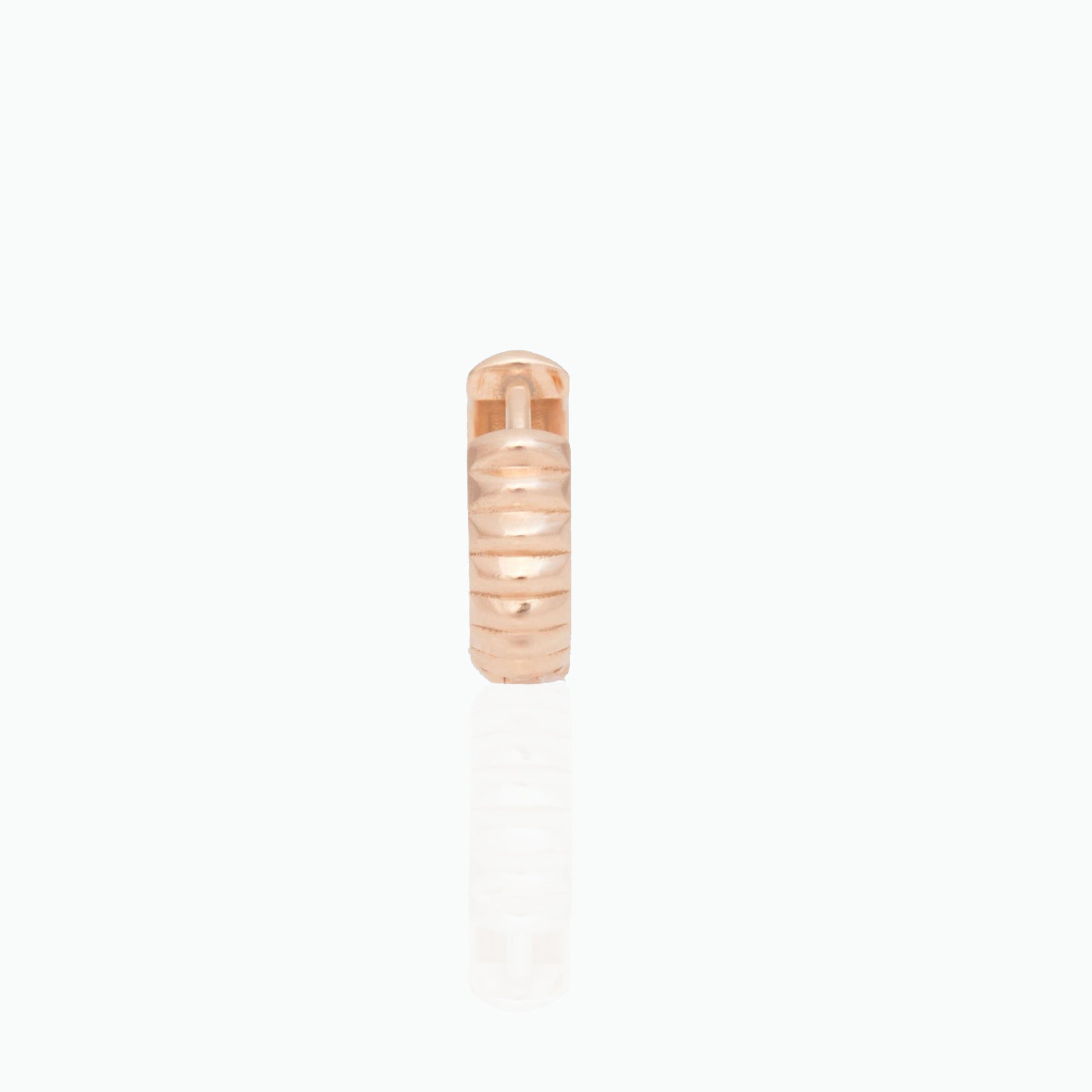 Barre Huggies, 18k Rose Gold, Medium