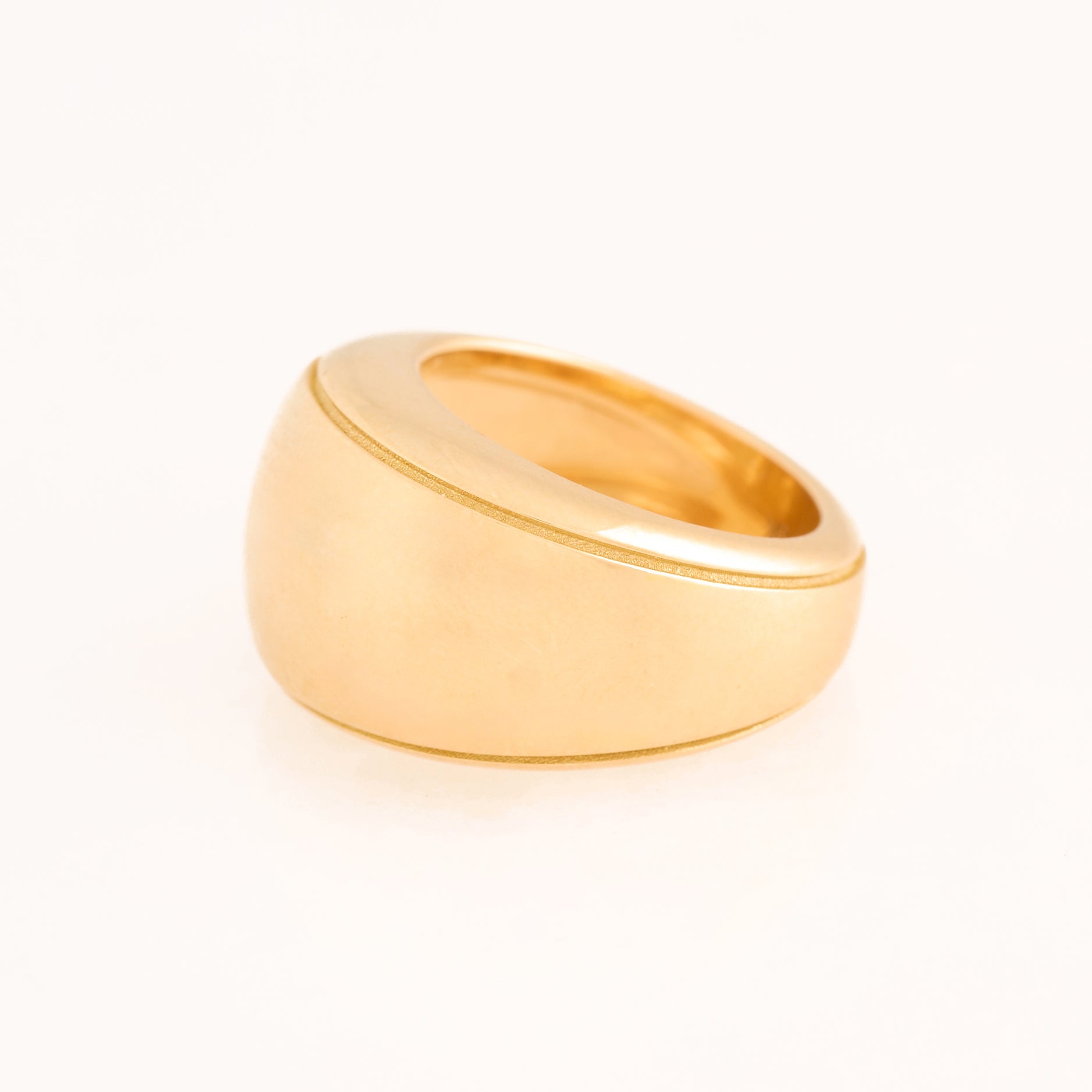 Cigar Ring 18K Yellow Gold, Small, Pinky