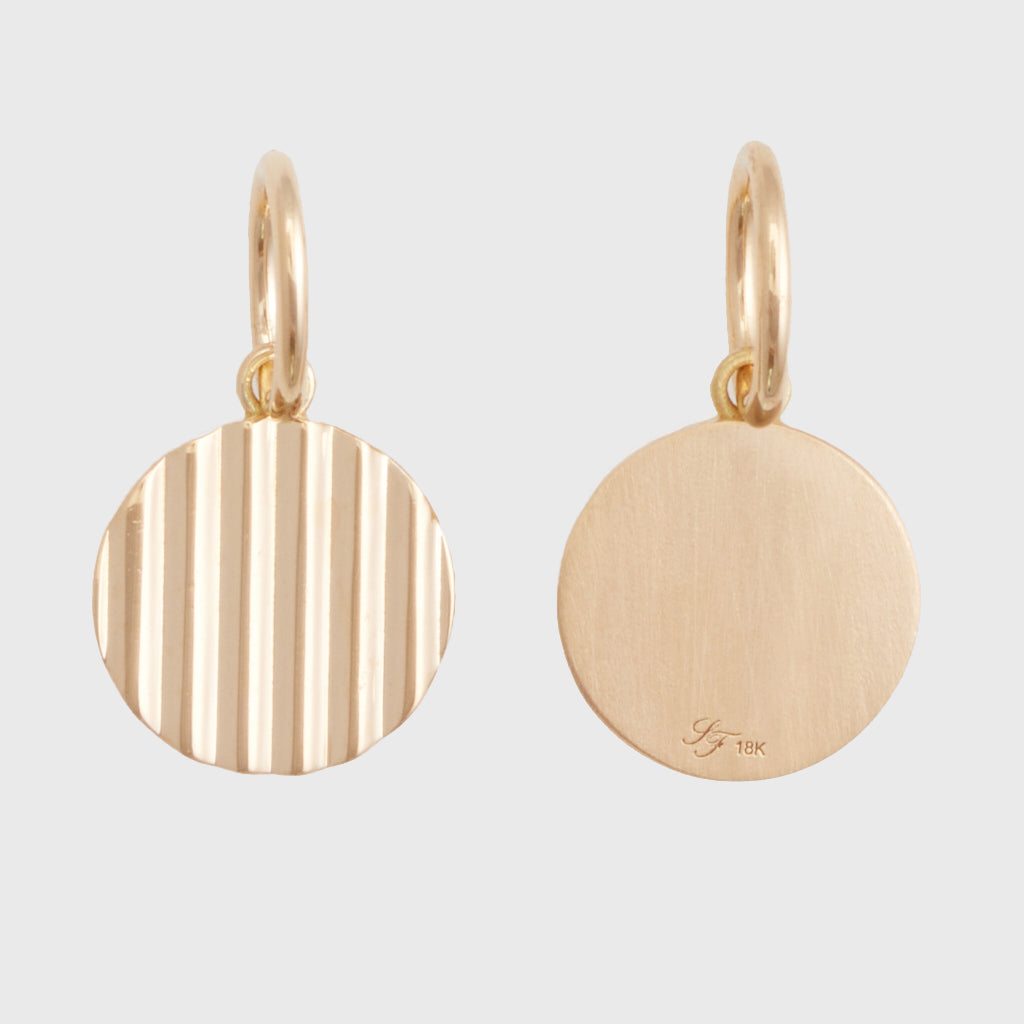 Circle Barre Medallion, 18k Yellow Gold, Small