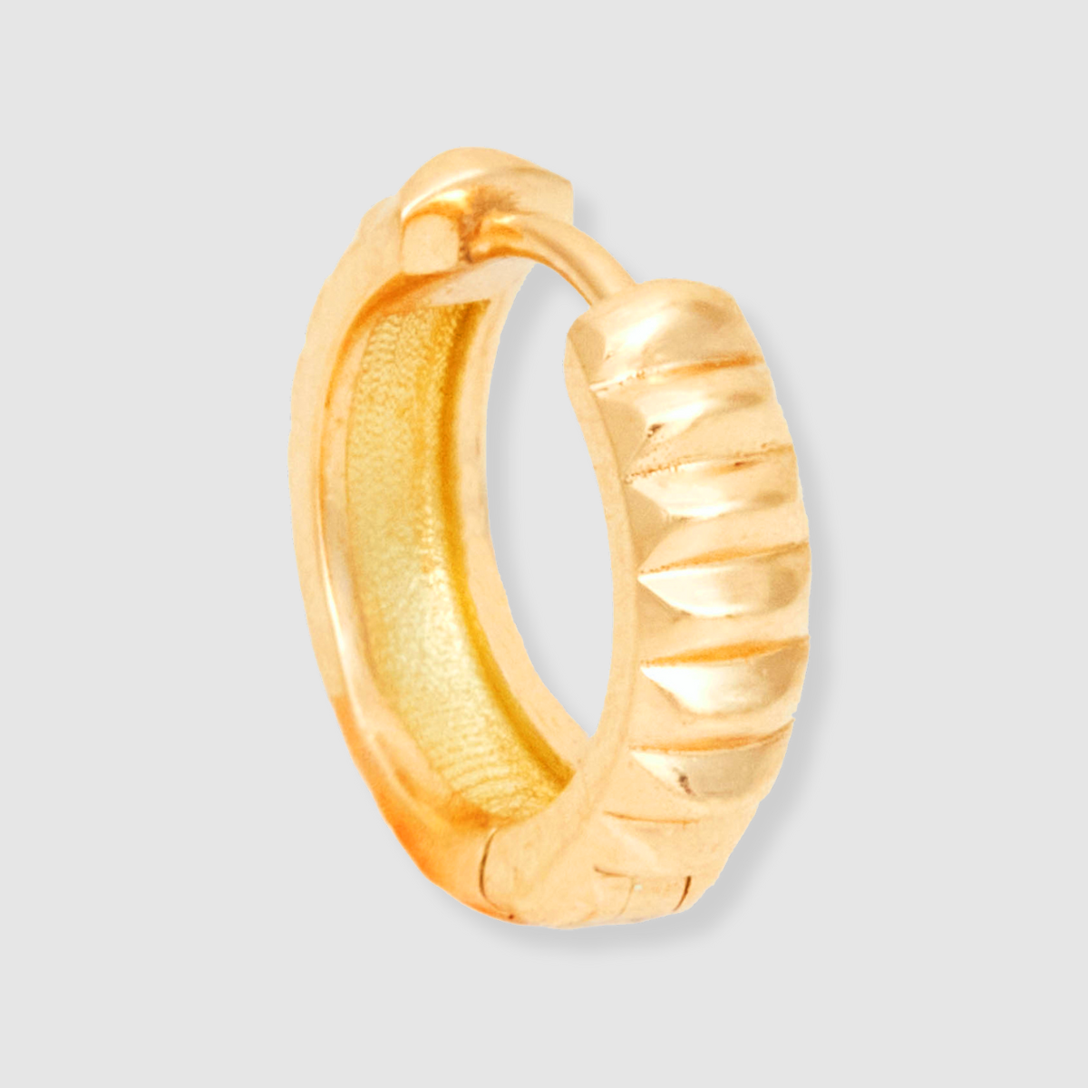 Barre Huggies, 18k Yellow Gold, Large