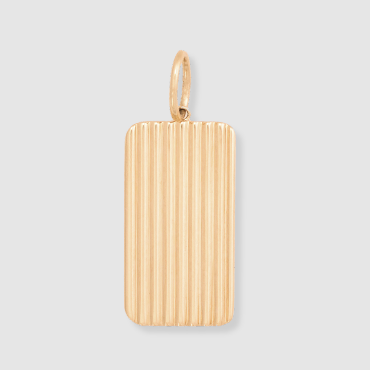 Rectangle Barre Medallion 18k Yellow Gold