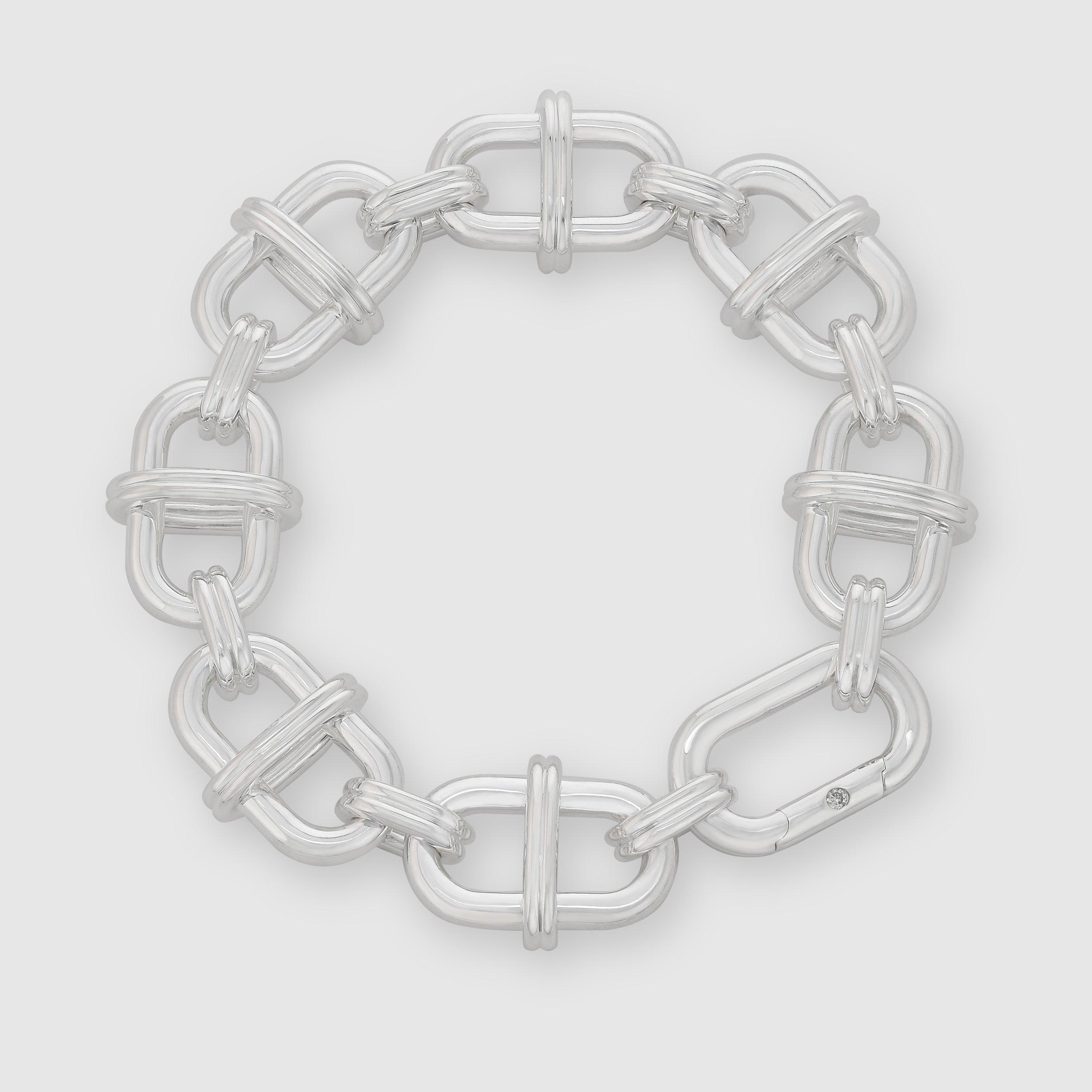 Axis Chain Bracelet, Silver
