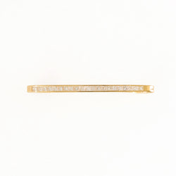 Diamond Tie Pin Brooch, 18k Yellow Gold
