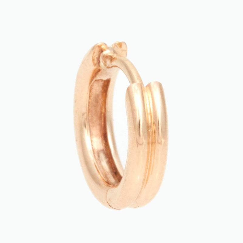 Double Link Huggies, 18k Yellow Gold, Large