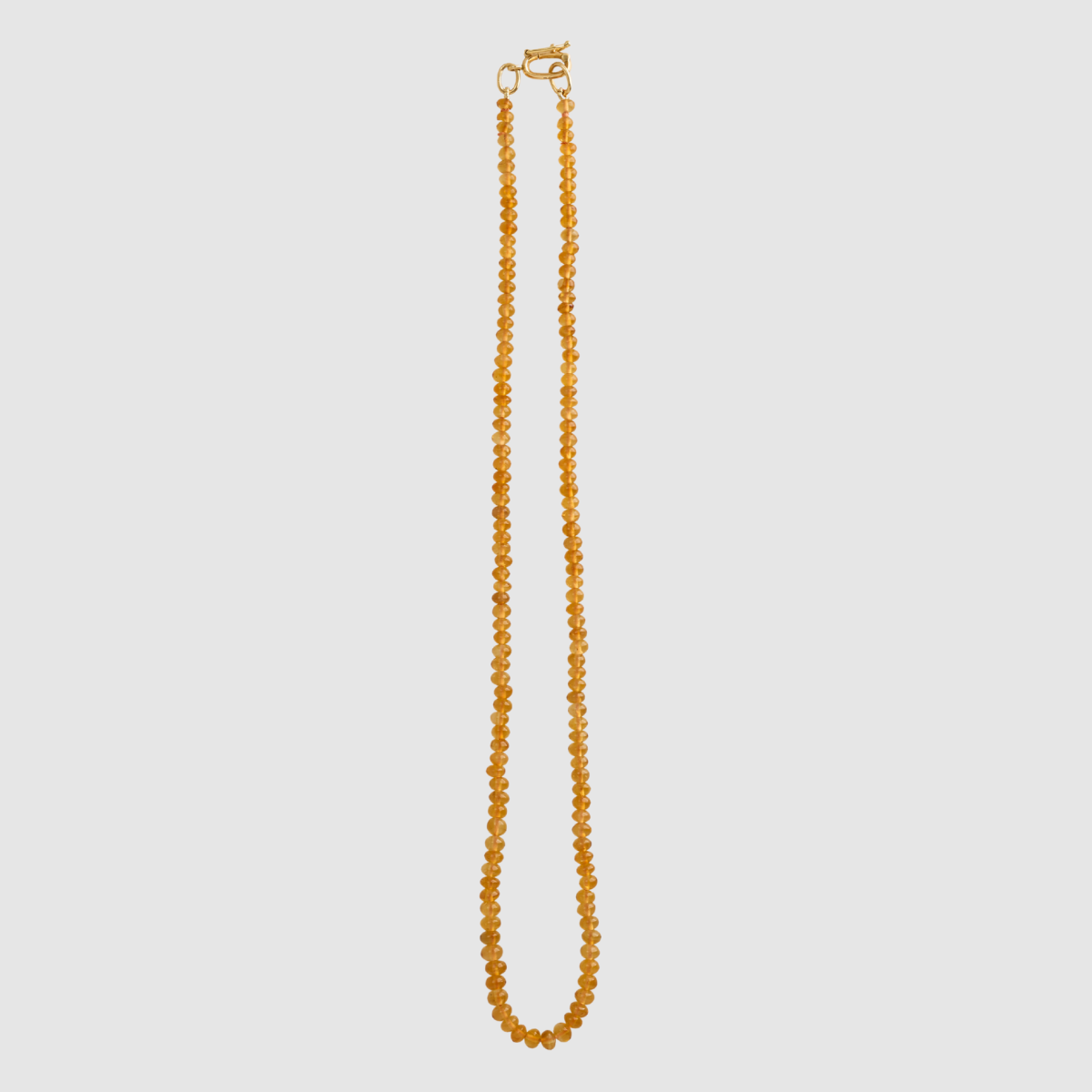 Rondelle Citrine Necklace 18K Yellow Gold, 16"