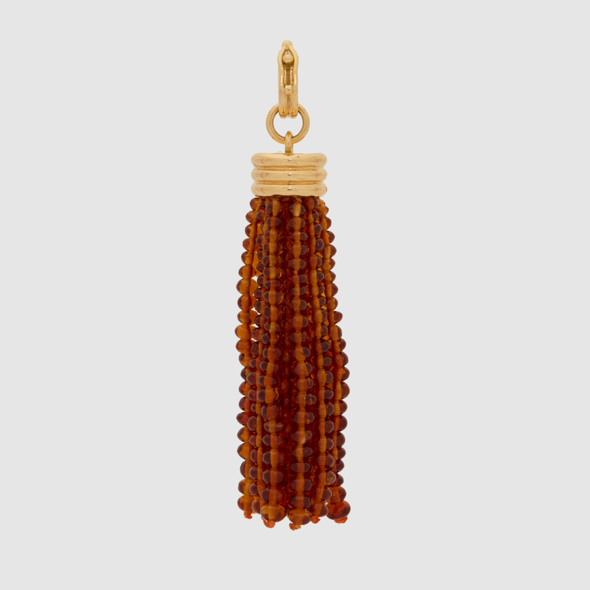 Triple Tassel Citrine Pendant, 18K Yellow Gold