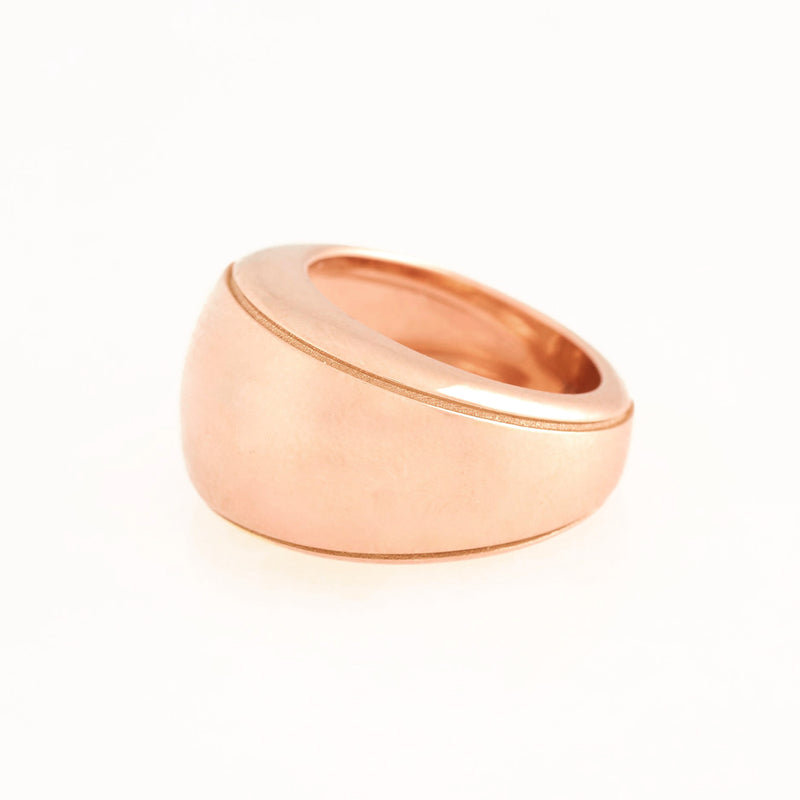 Cigar Ring 18K Rose Gold, Small