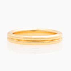 Double Band Link Ring, 18K Yellow Gold, Small