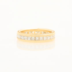 Diamond Wedding Band Ring, 18K Yellow Gold, Small