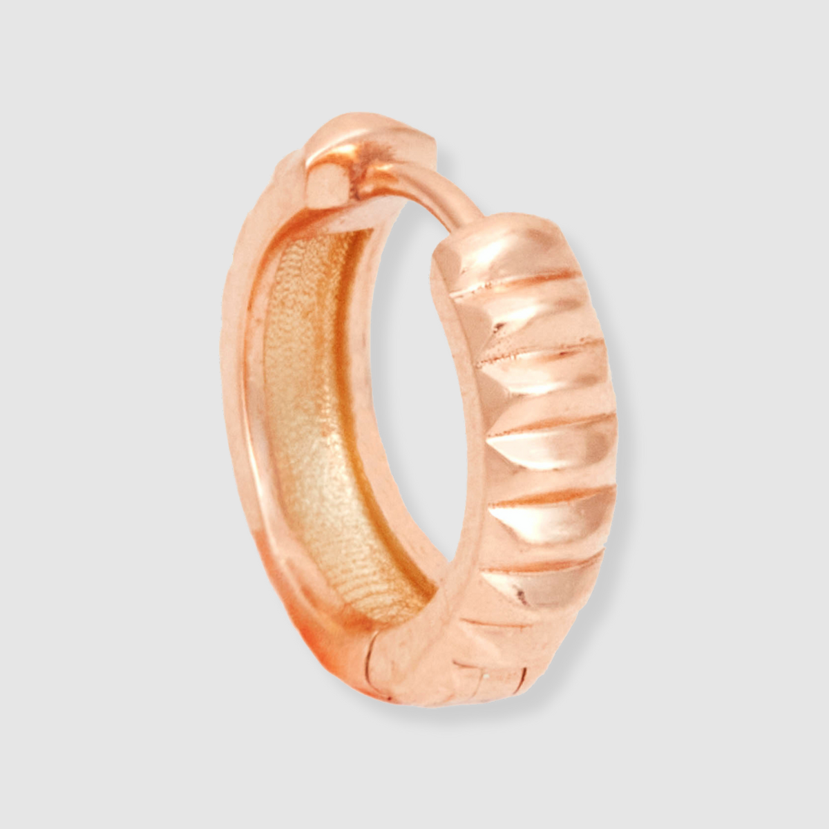 Barre Huggies, 18k Rose Gold, Large