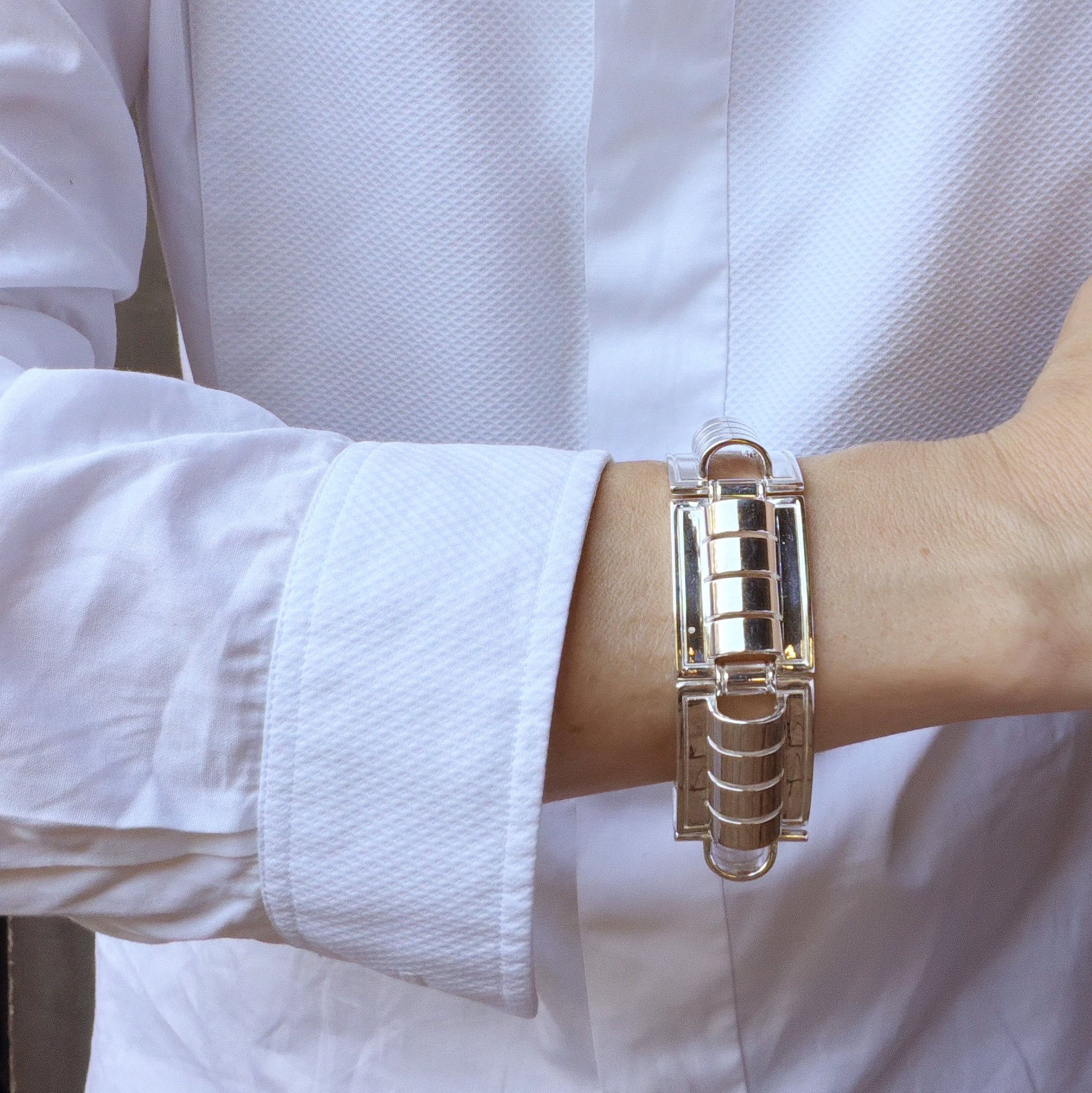 Roleau Chain Bracelet, Silver