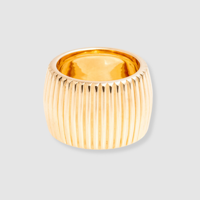 Barre Ring 18K Yellow Gold, Wide