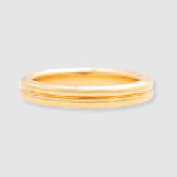 Double Band Link Ring, 18K Yellow Gold, Small