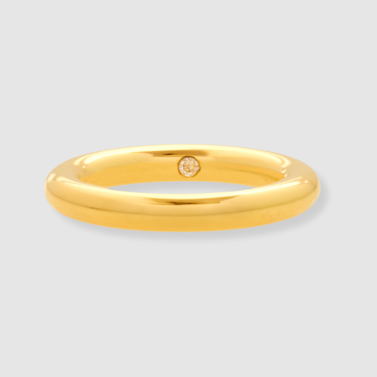 Single Band Ring, 18K Yellow Gold, Medium