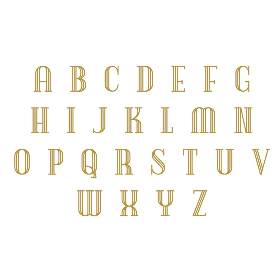 Reversible Square Monogram Barre Photo Locket, 18k Yellow Gold
