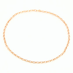 Double Chain Necklace, 18K Yellow Gold, Medium Link, 16"