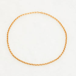 Double Chain Necklace, 18K Yellow Gold, Small Link, 20"