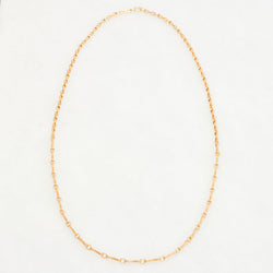 Column Chain Necklace, 18K Yellow Gold, Medium Link, 25"