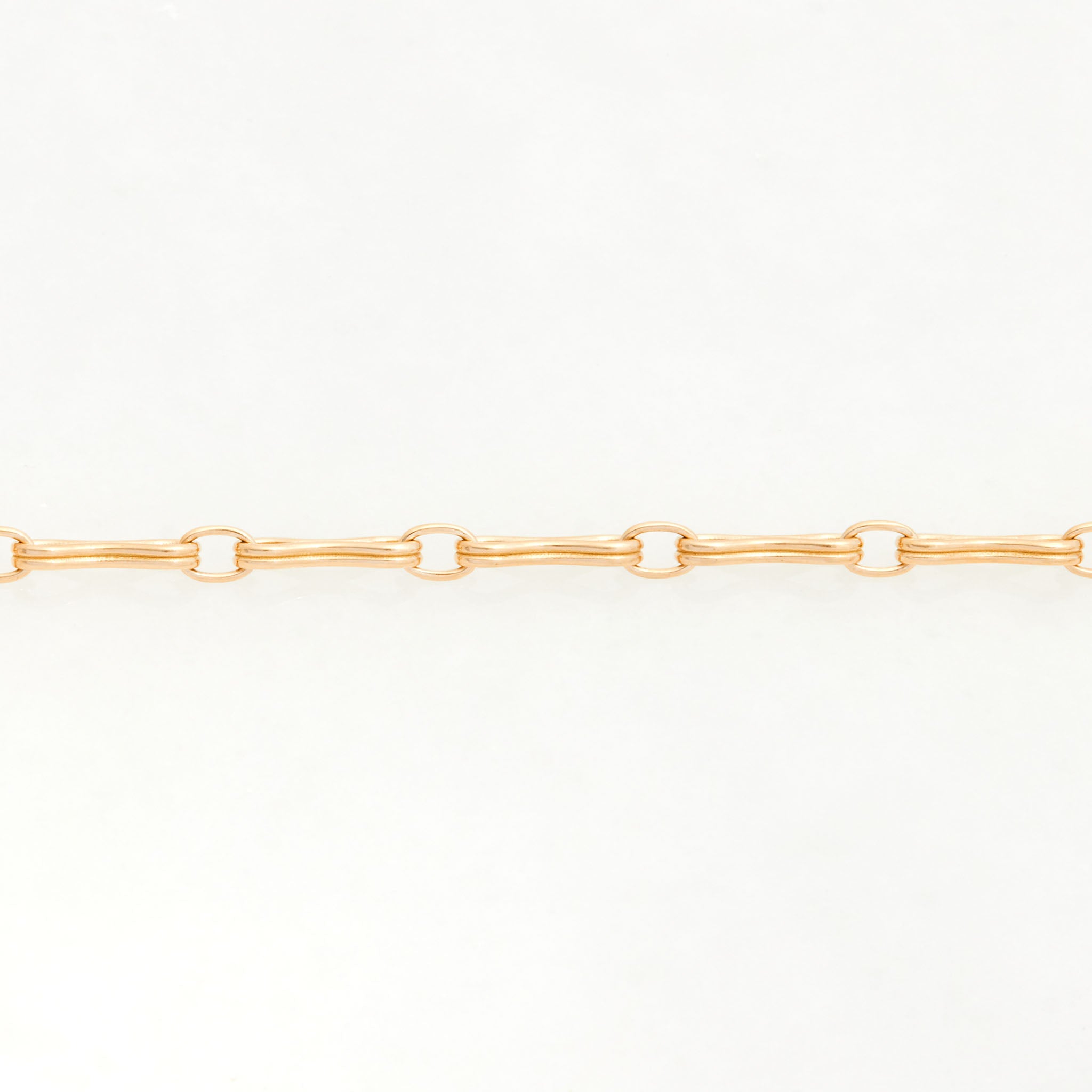 Column Chain Necklace, 18K Yellow Gold, Medium Link, 25"