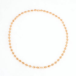 Oval Chain Necklace, 18K Yellow Gold, Small Link, 16"