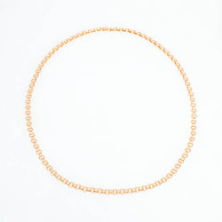 Triple Chain Necklace, 18K Yellow Gold, Small Link, 20"