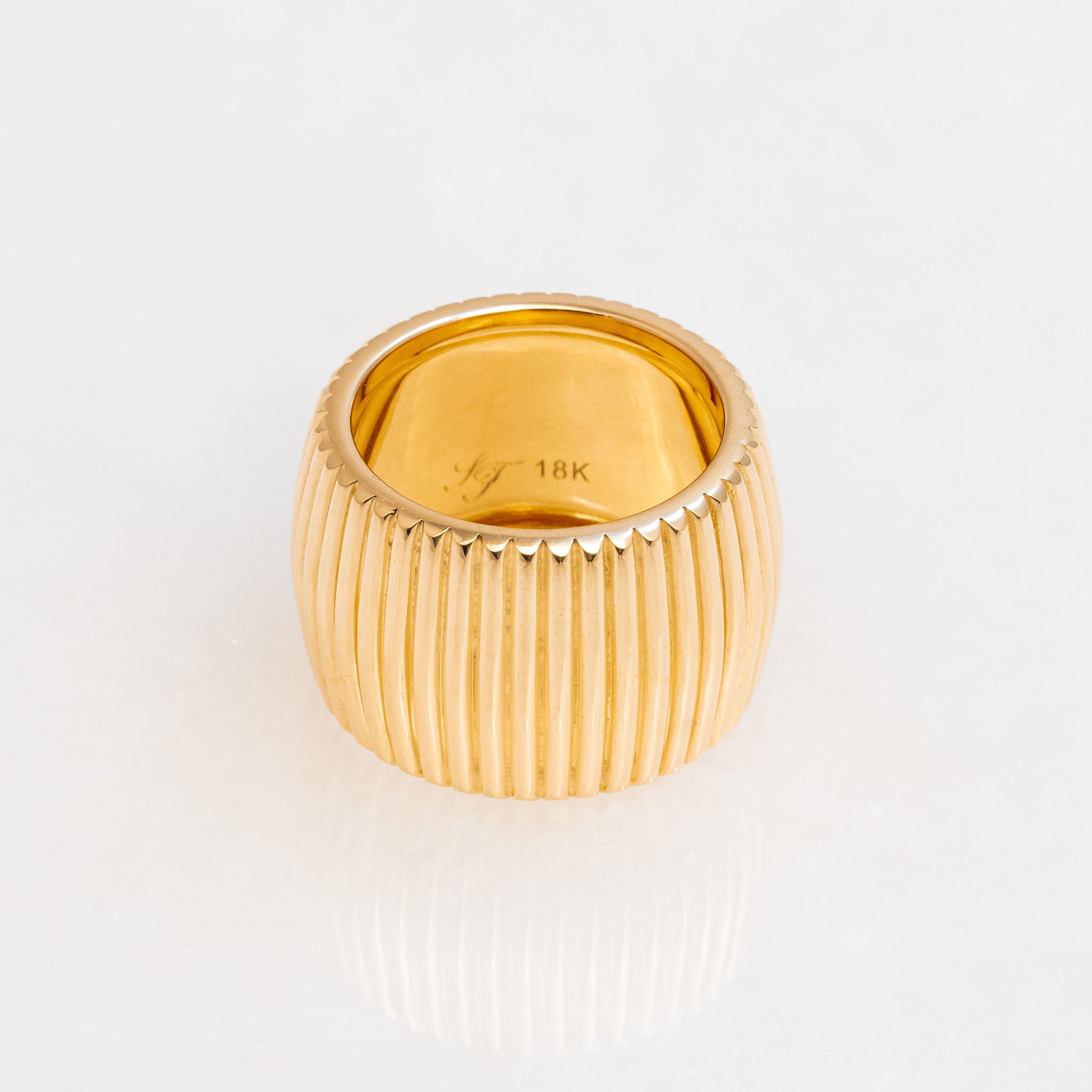 Barre Ring 18K Yellow Gold, Wide