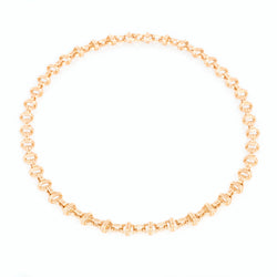 Oval Chain Necklace, 18K Yellow Gold, Large Link, 16"