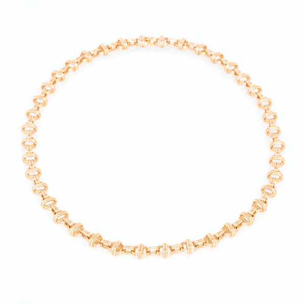 Oval Chain Necklace, 18K Yellow Gold, Medium Link, 16"