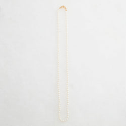 Akoya Pearl Necklace, 18K Yellow Gold, Small 16"