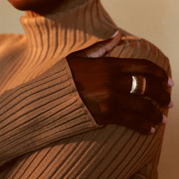 Barre Ring 18K Yellow Gold, Wide